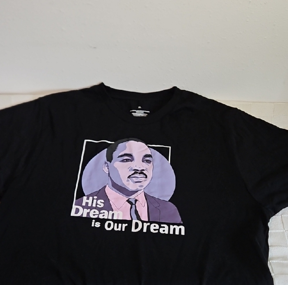 Black Graphic T-Shirt with Inspirational Print